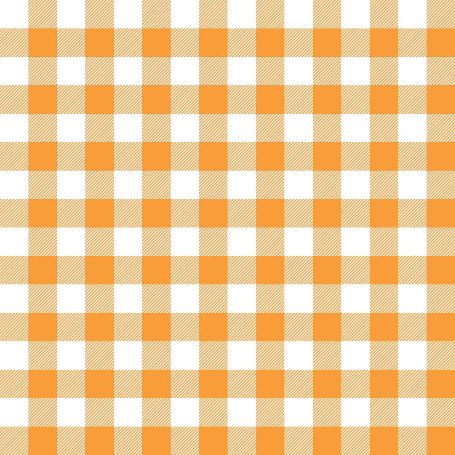 Orange Gingham Fabric - WayMaker Fabrics