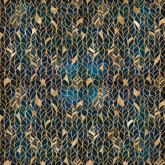Gold Leaves Fabric - WayMaker Fabrics