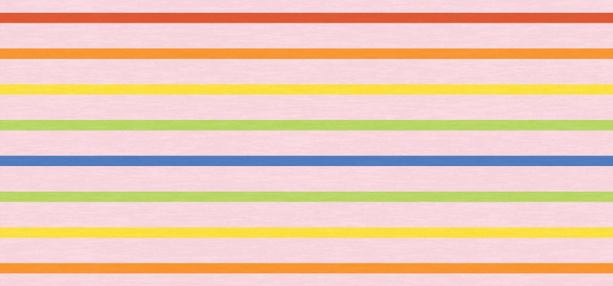 Rainbow Lines in Pink