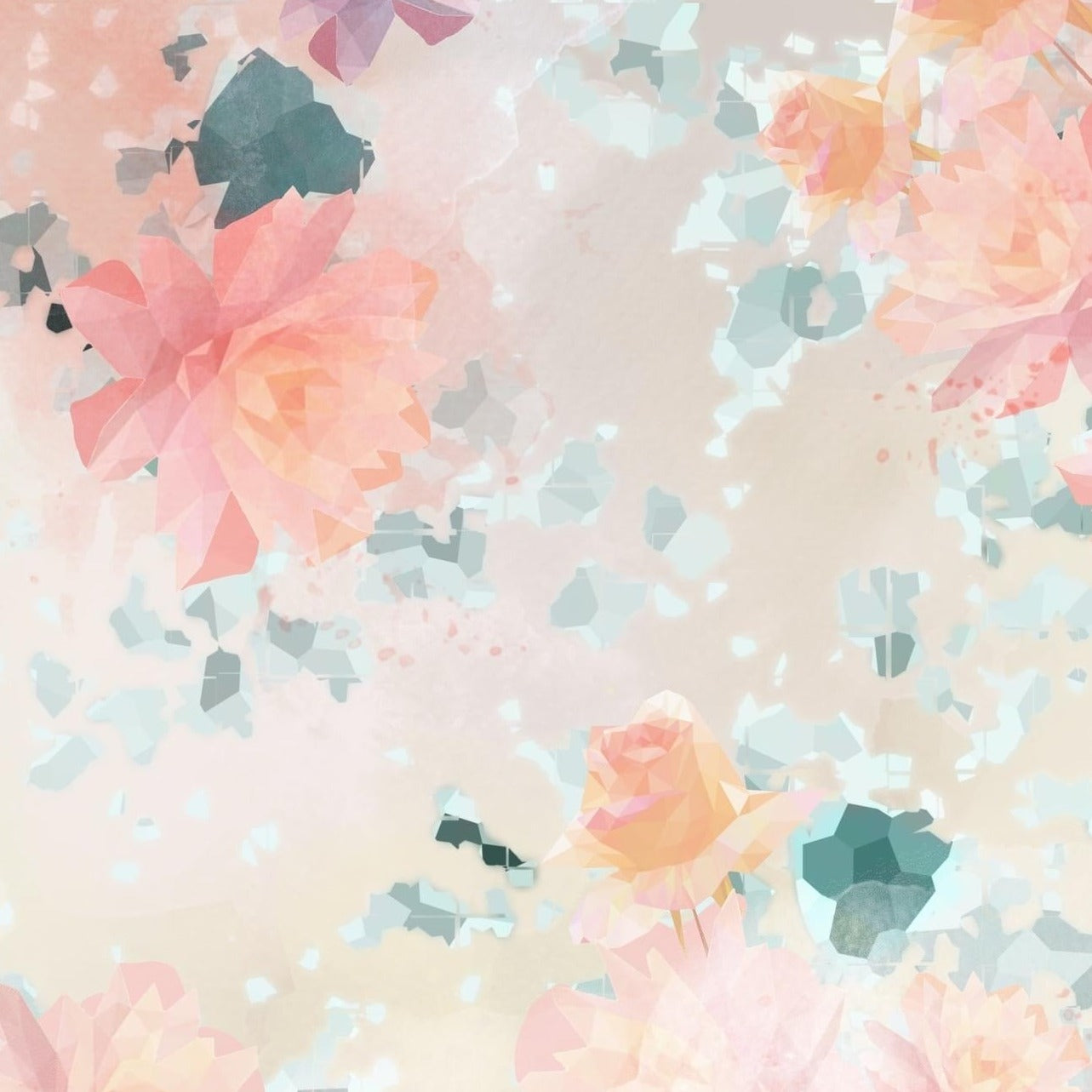 Glass Flowers Fabric in Pink - WayMaker Fabrics