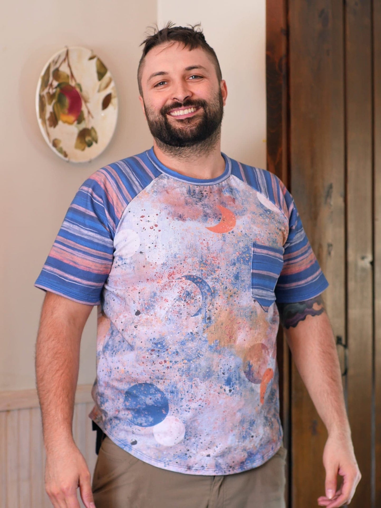 Interstellar in Blue Fabric - WayMaker Fabrics