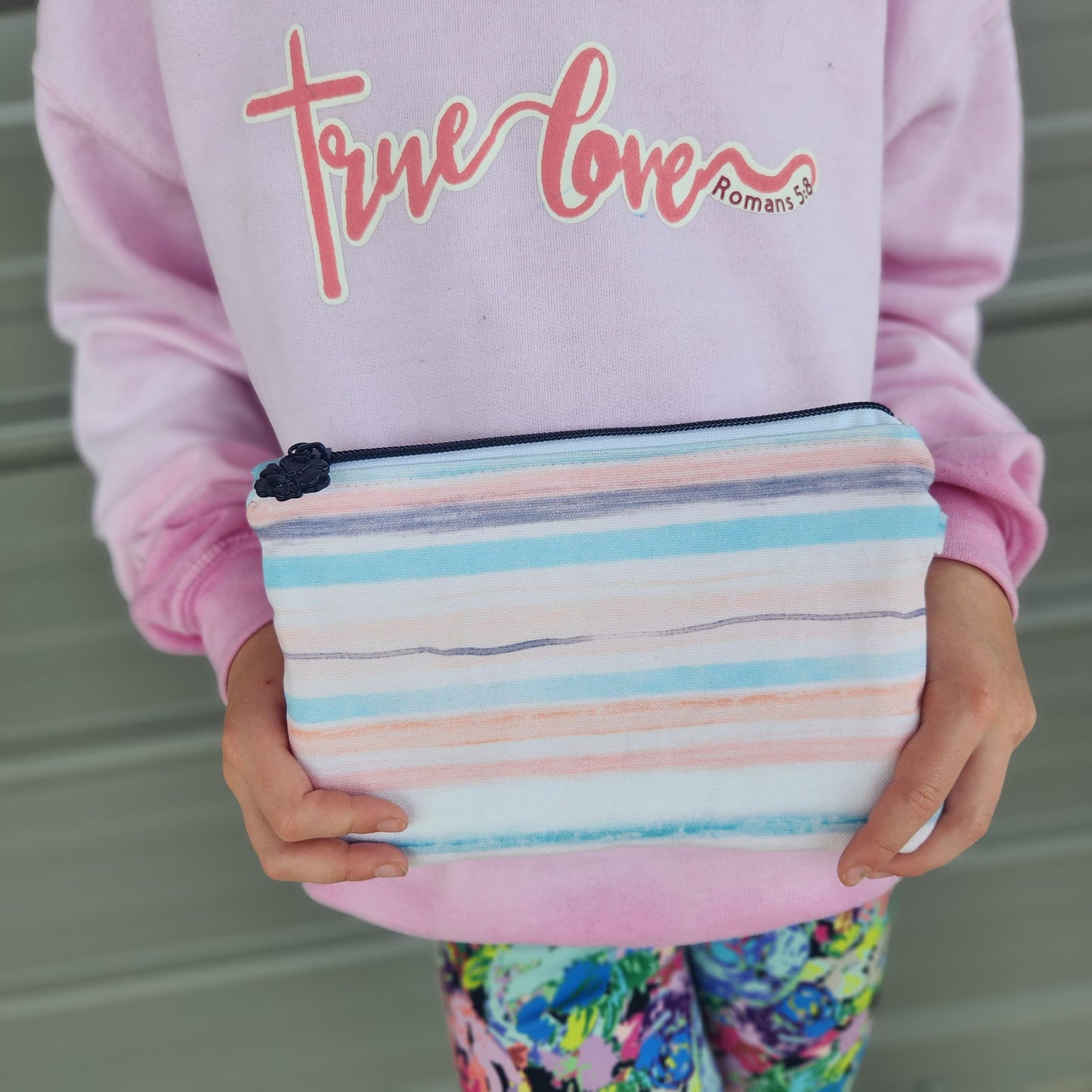 Watercolor Lines in Pink Fabric - WayMaker Fabrics