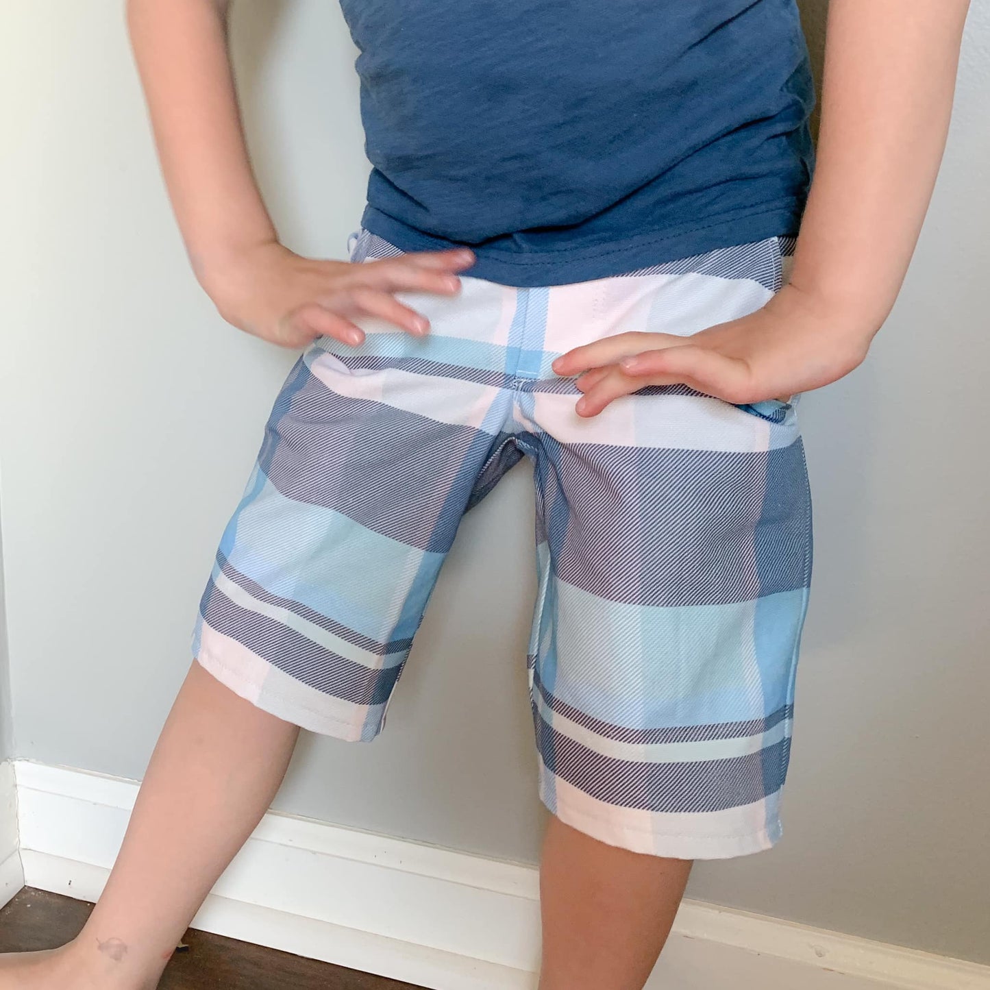 Plaid in Blue Fabric - WayMaker Fabrics