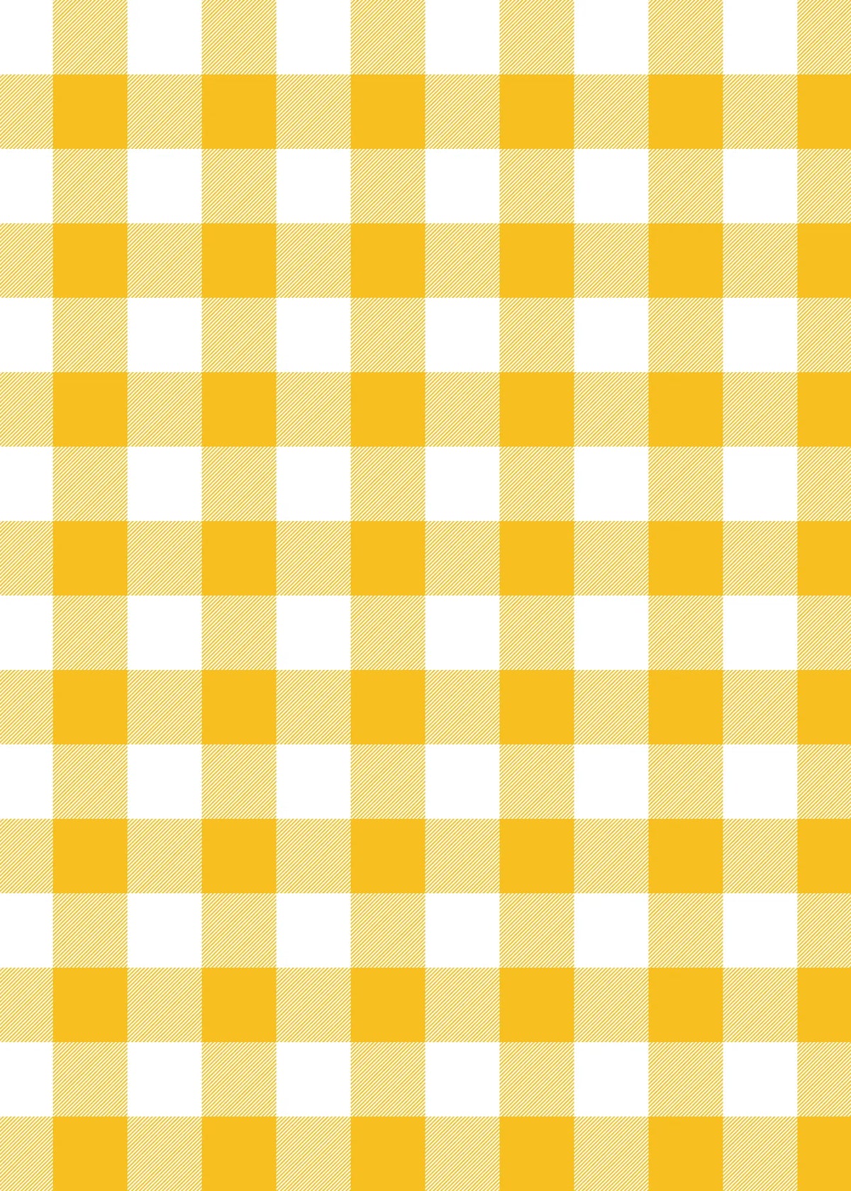 Mustard yellow and white gingham fabric with a subtle woven texture.