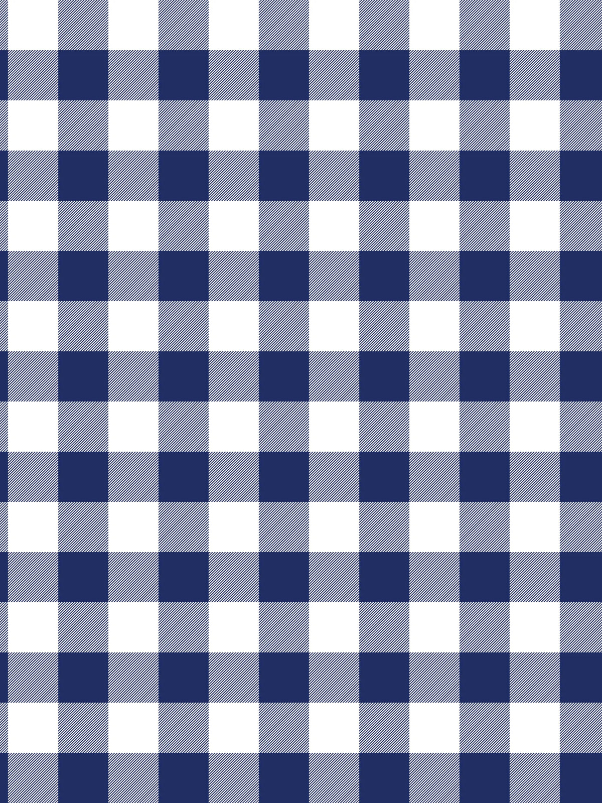 A navy blue and white gingham pattern with a subtle woven texture.