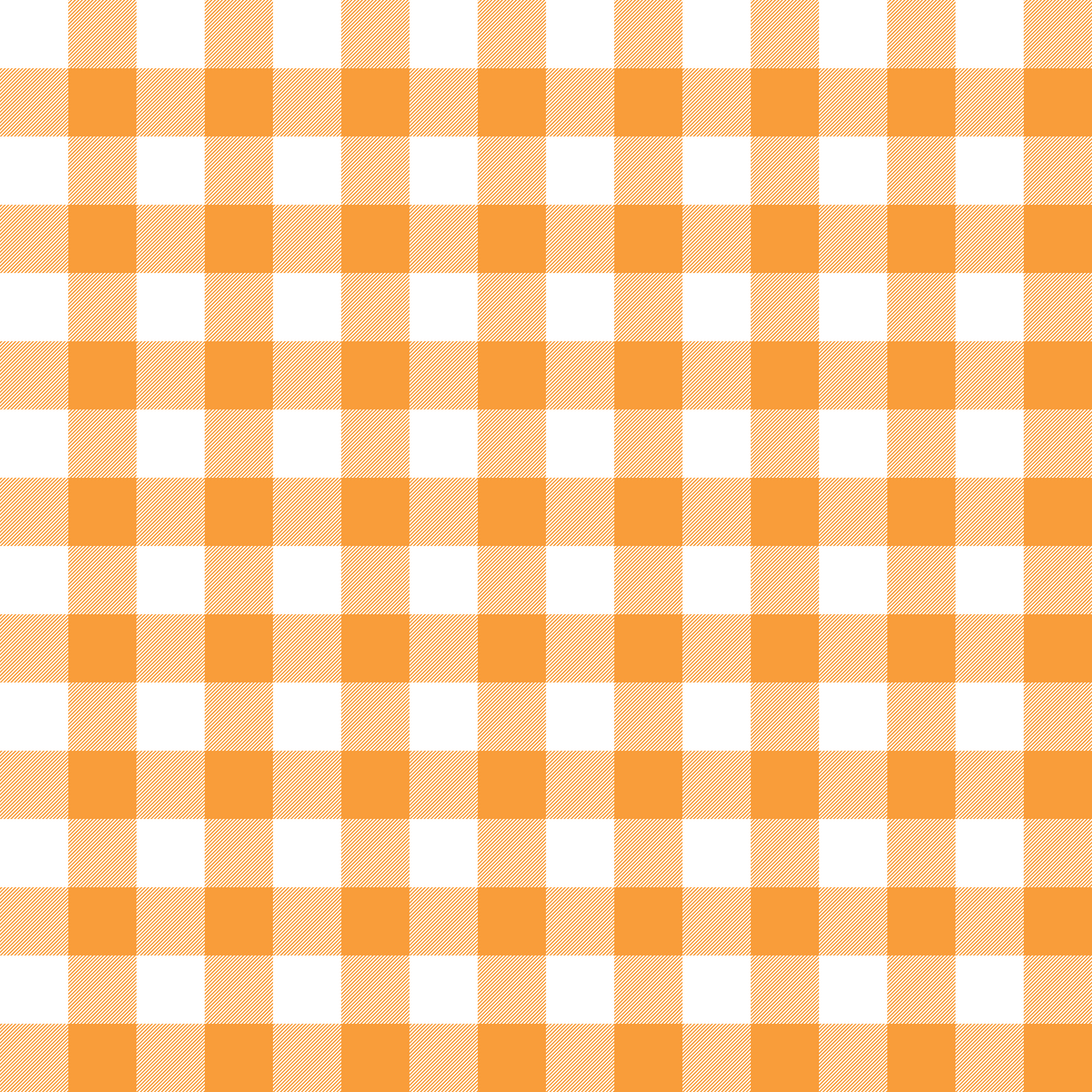 Orange Gingham Fabric - WayMaker Fabrics