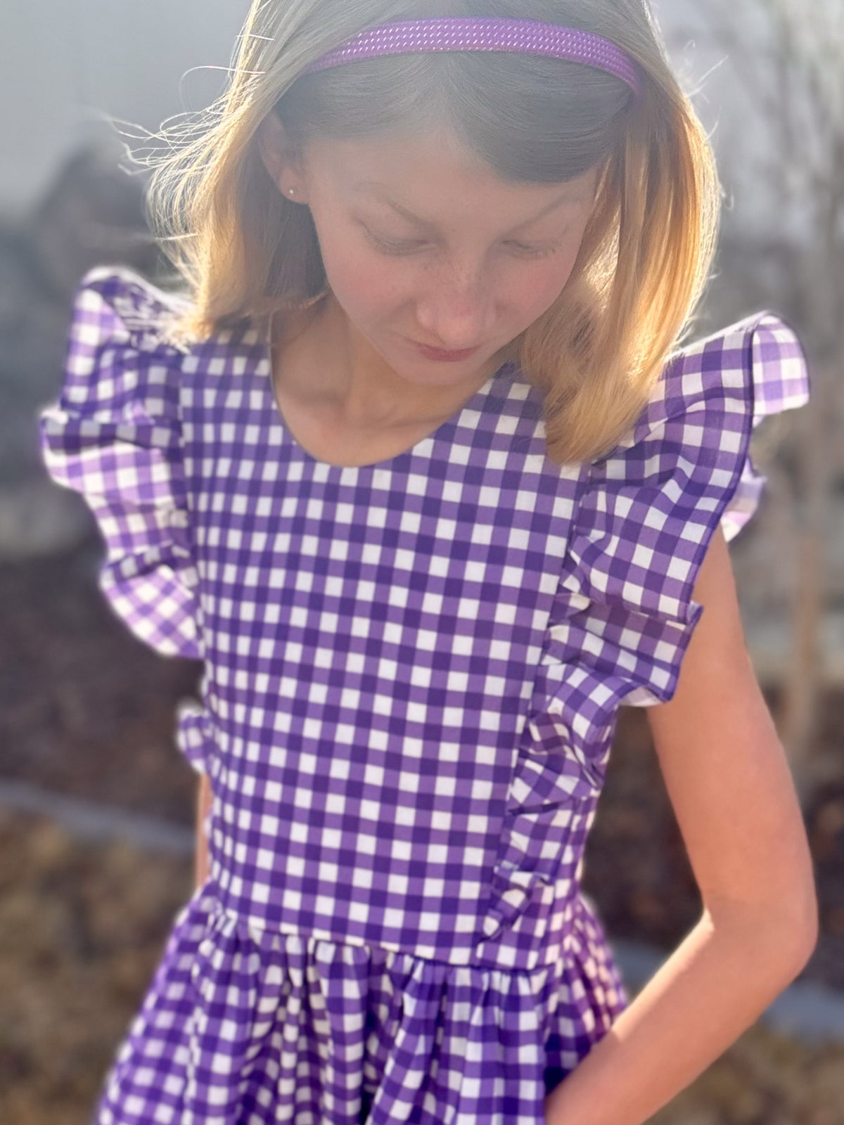 Violet Gingham .5 Scale