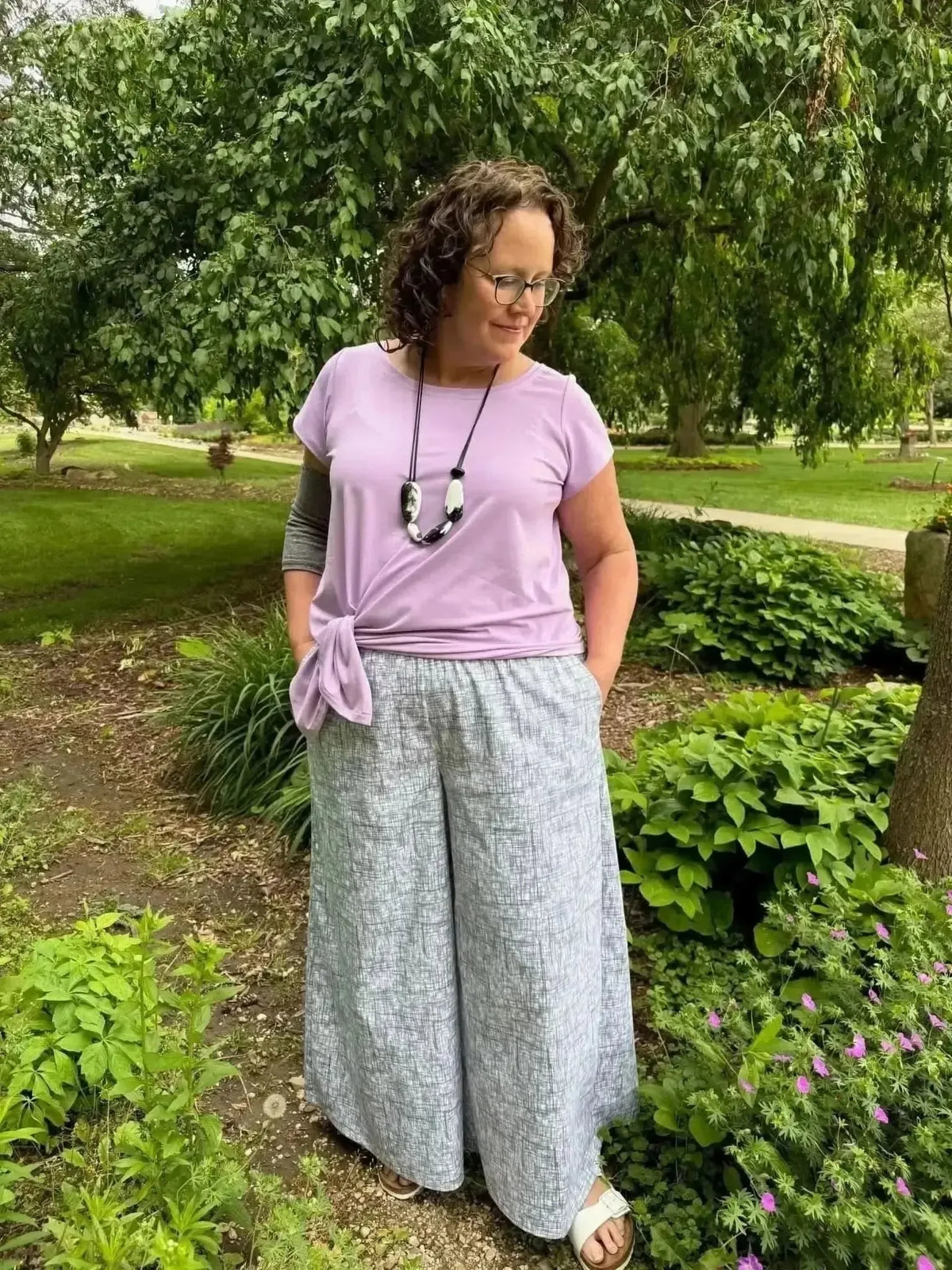 Black Hatch abstract print fabric with dark geometric patterns on a light background.