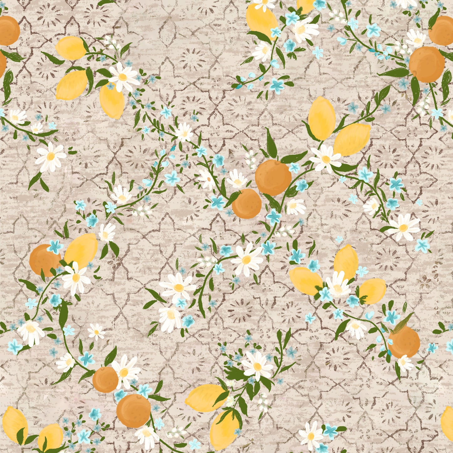 Moroccan Citrus Fabric - WayMaker Fabrics