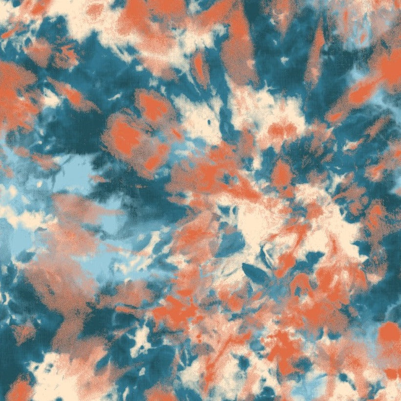 Oceans Edge Tie Dye Fabric - WayMaker Fabrics