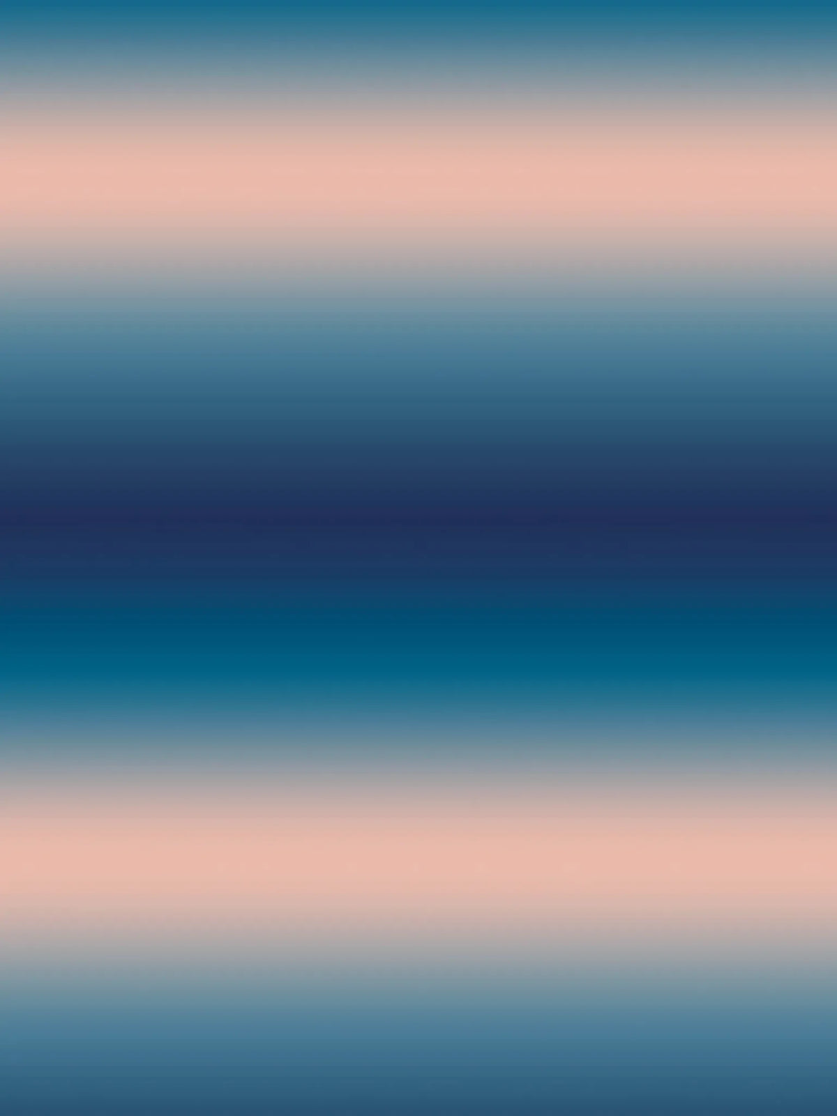 A fabric with a horizontal ombre pattern in shades of blue, teal, and peach.
