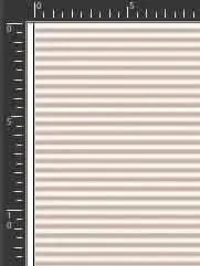 Fabric with thin horizontal tan and white stripes.