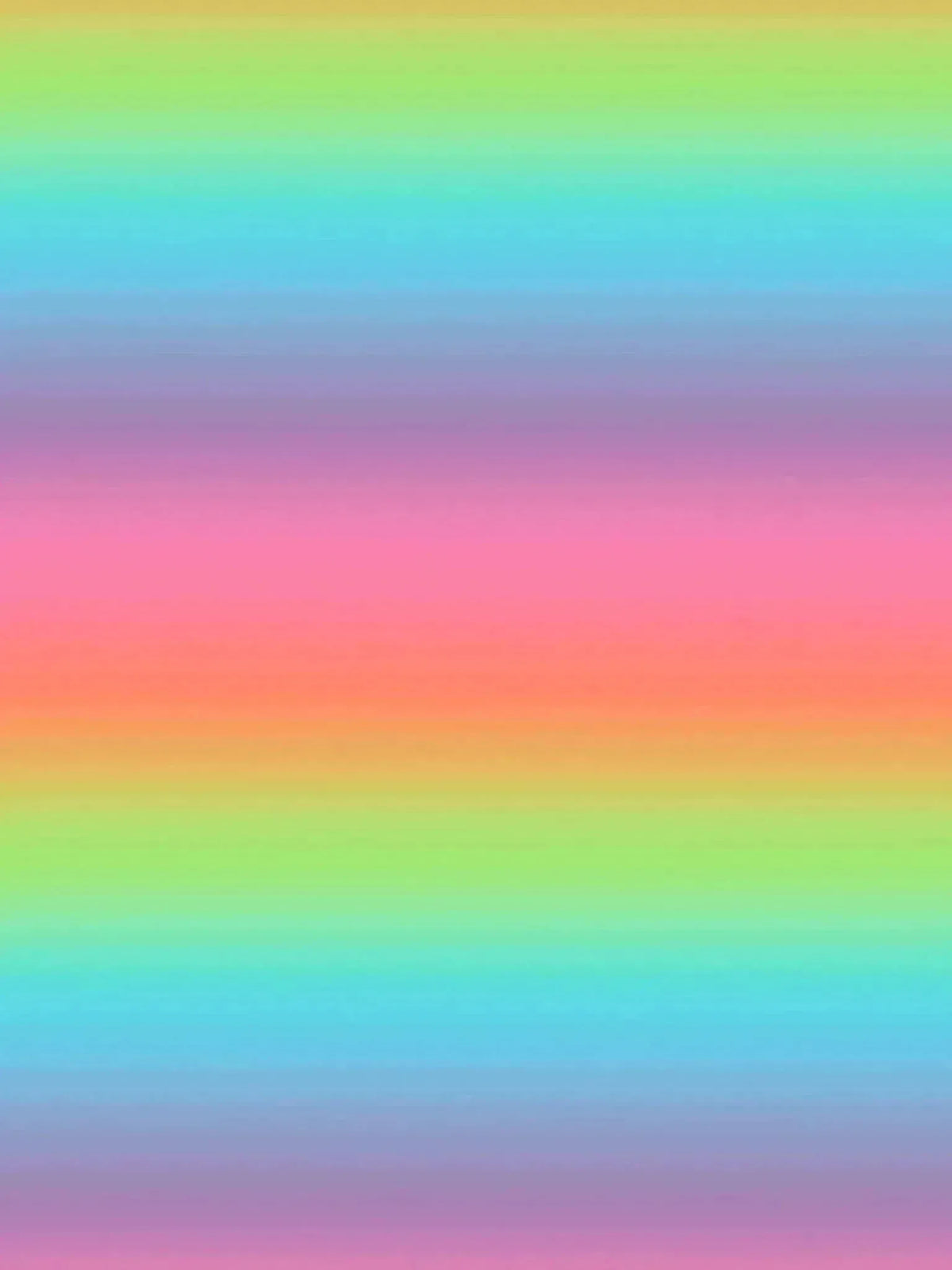 Rayon crepe fabric with a smooth rainbow gradient from green to purple.