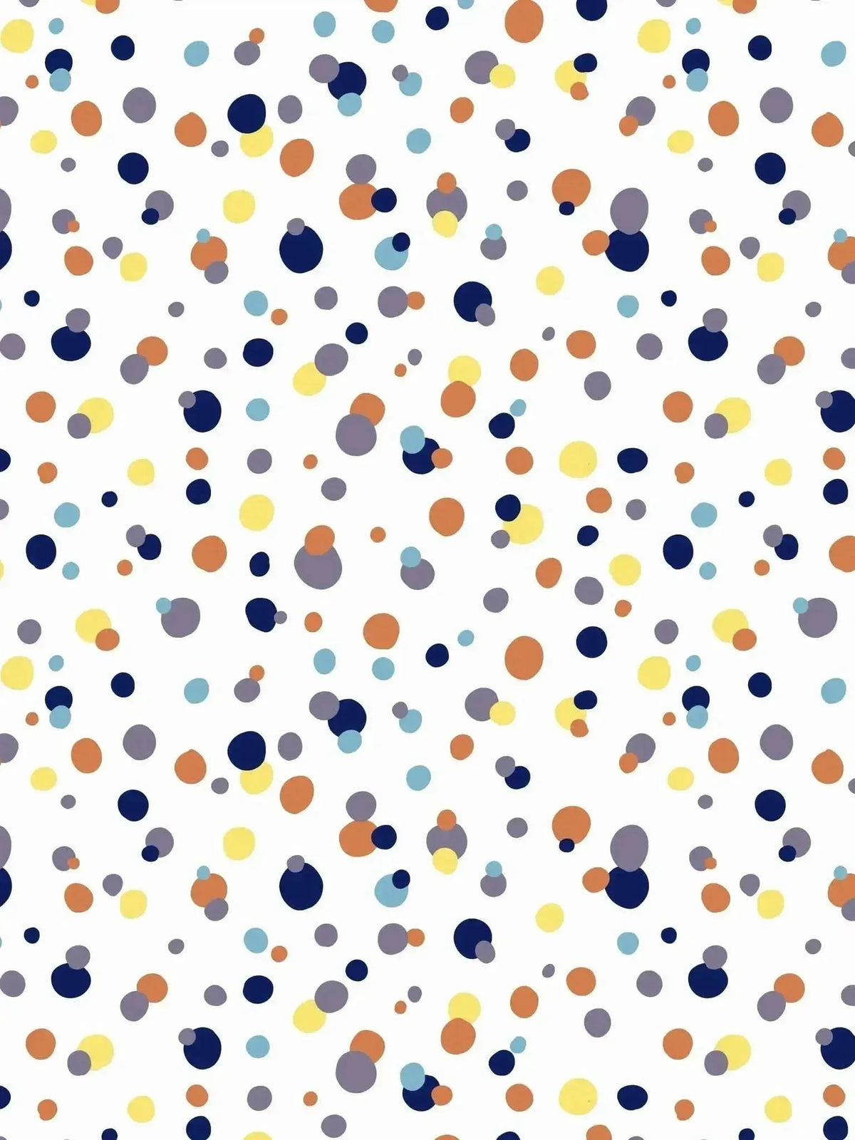 Vibrant confetti dots print on colorful sprinkles fabric.
