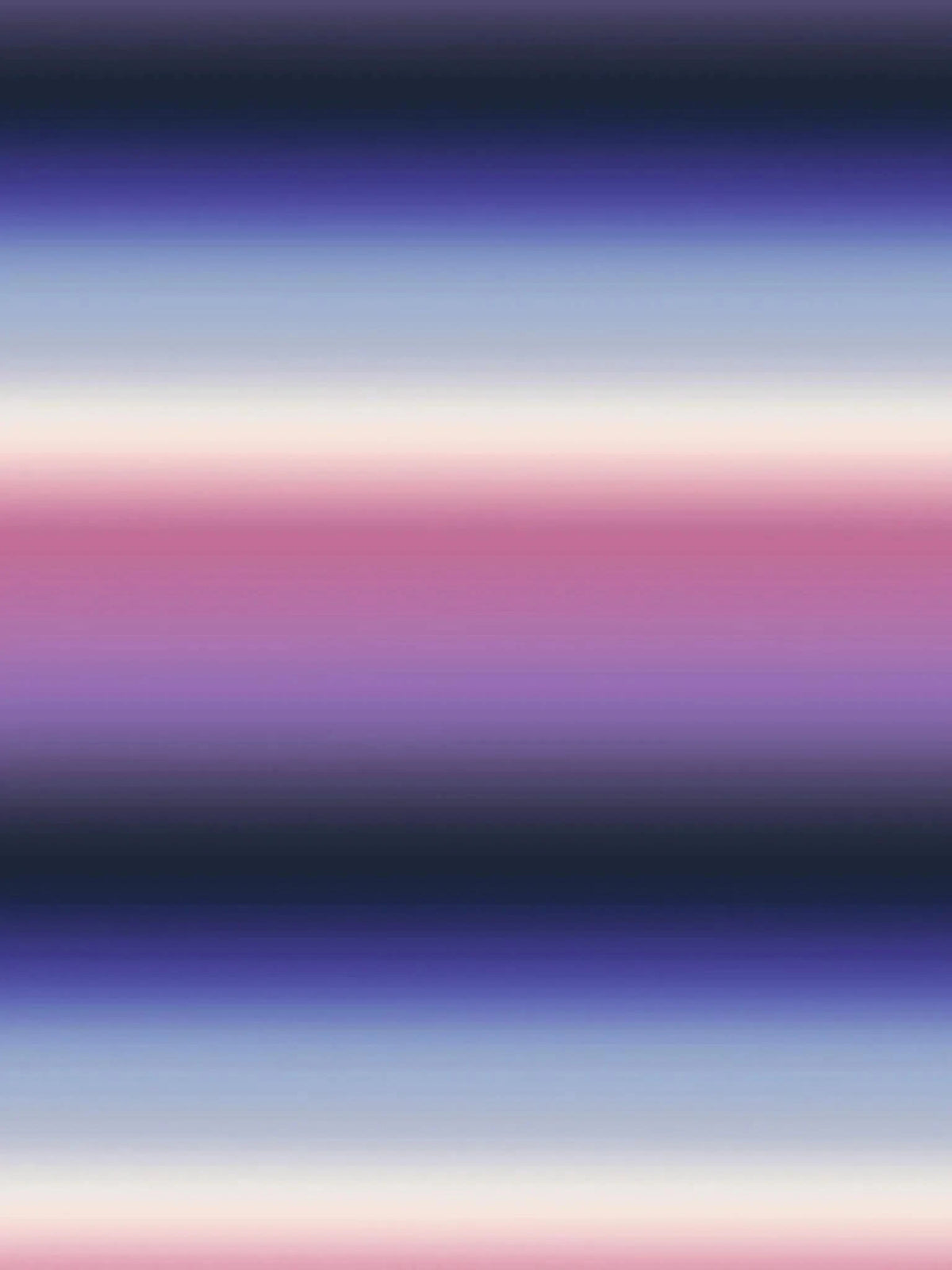 A fabric with horizontal stripes in shades of blue, purple, pink, and white.