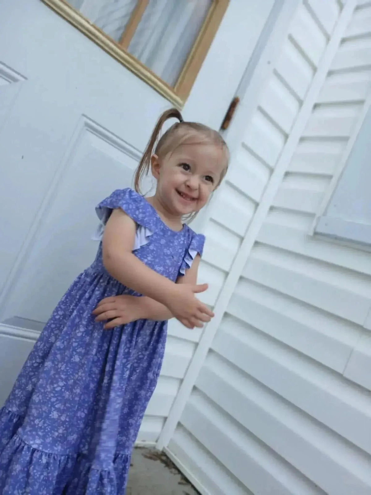 Lavender floral fabric with posy pattern from WayMaker Fabrics.