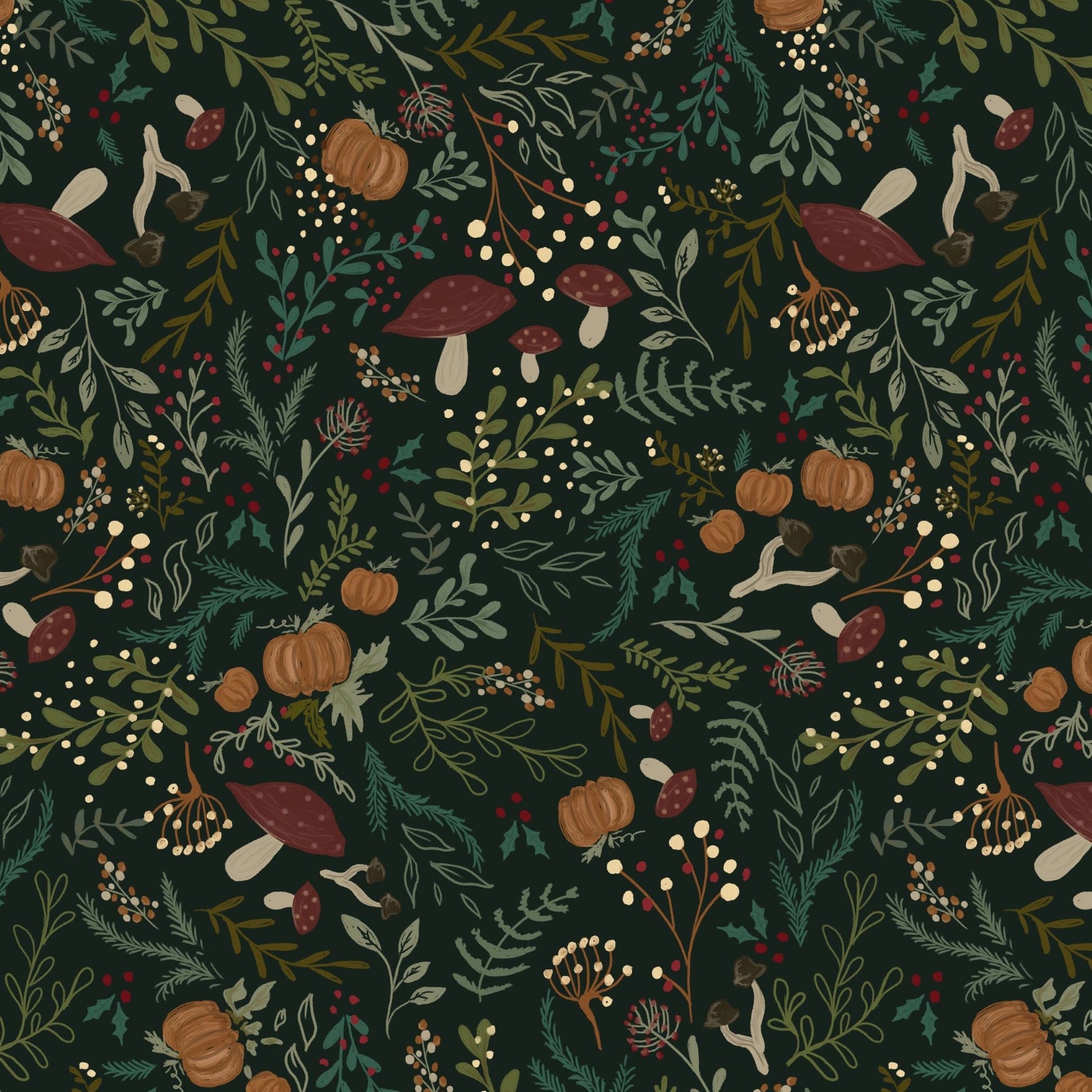 Forest Foliage in Green Fabric - WayMaker Fabrics